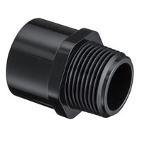 436-005B | 1/2 PVC MALE ADAPTER MPTXSOC SCH40 BLACK | (PG:011) Spears