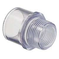 436-020L | 2 PVC MALE ADAPTER MPTXSOC SCH40 CLEAR | (PG:039) Spears