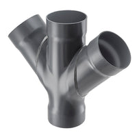 4376-060 | 6 PVC DOUBLE WYE SOCKET DUCT | (PG:430) Spears