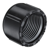 448-007B | 3/4 PVC BLACK CAP FPT SCH40 | (PG:011) Spears