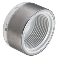 448-012SR | 1-1/4 PVC CAP REINFORCED FEMALE THREAD SCH40 W/COLLAR | (PG:046) Spears