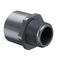 436-015G | 1-1/2 PVC MALE ADAPTER MPTXSOC SCH40 GRAY | (PG:043) Spears