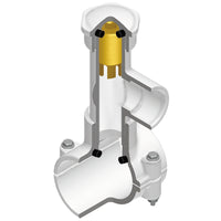 HT2-577W | 8X1-1/2 PVC HOT TAP SADDLE EPDM ZINC BOLT | (PG:049) Spears