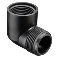 MS412-101 | 3/4X1/2 HDPE REDUCING 90 ELL(SHRT PAT)MPTXFPT | (PG:040) Spears