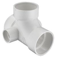 P418-338 | 3X3X3X2X2 PVC DWV SAN/TEE W/L&R-SDE INLT | (PG:051) Spears