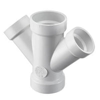 P612-338 | 3X3X2X2 PVC DWV REDUCING DOUBLE WYE HXHXHXH | (PG:051) Spears