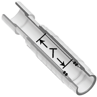 S119-25 | 2-1/2 PVC REPAIR COUPLING SOCXSOC | (PG:025) Spears