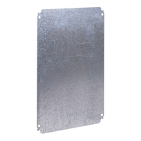 NSYMM44 | Plain mounting plate H400xW400mm made of galvanised sheet steel | Square D