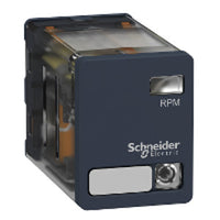 RPM23B7 | Power Plug-in Relay - Zelio RPM - 2 C/O - 24 V AC - 15 A - with LED Pack of 10 | Square D