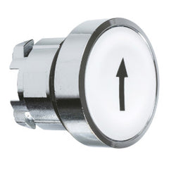 Square D ZB4BA334 Harmony White Flush Pushbutton Head, 22mm, Spring Return, UP ARROW | Blackhawk Supply