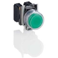 ZB4BA3 | green flush pushbutton head Ø22 spring return unmarked | Square D