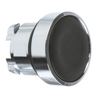 ZB4BH02 | Push button head, metal, black, flush, Ø22, push-push, unmarked | Square D