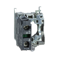 ZB4BZ101 | Single contact block with body/fixing collar, metal, screw clamp terminal, 1 NO | Square D