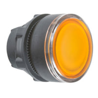 ZB5AW35 | Harmony XB5 Orange Flush Illuminated Pushbutton Head, 22mm, Spring Return for BA9s Bulb | Square D