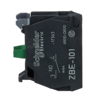 ZBE101 | Single contact block for head 22mm 1NO screw clamp terminal | Square D