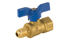 Jomar 101-513 T-204_FL-FIP | 1/2" | x 1/2" | 2 Piece | 600 WOG | Flare x FIP | with Teardrop Handle | Blackhawk Supply