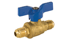 Jomar 101-613 T-204_FL-FL | 1/2" | x 1/2" | 2 Piece | 600 WOG | Flare x Flare | with Teardrop Handle | Blackhawk Supply