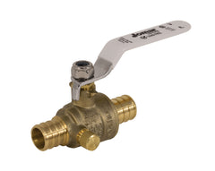 Jomar 103-544PG T-413G | 3/4" | 2 Piece | Standard Port | Crimp Pex (B) Connection | 400 WOG | with Drain | Blackhawk Supply