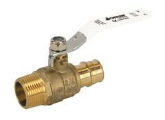 Jomar 104-534MPG T-422G-MIP | 3/4" | 2 Piece | Standard Port | Threaded Male x Expansion Pex (A) Connection | 400 WOG | Stainless Steel Ball and Stem | Blackhawk Supply