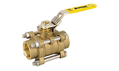 Jomar 500-603 T-600-4B | 1/2" | 3 Piece 4 Bolt | Full Port | Threaded Connection | 600 WOG | Blackhawk Supply