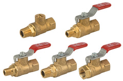 Jomar 100-298 T-82-M | 1/4" | FIP x 1/8" | MIP 2 Piece | Full Port | Threaded Connection | Mini Valves | 600 WOG | Blackhawk Supply