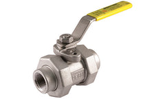 Jomar 100-986 T-SS-2002N-DUE | 1-1/4" | 5 Piece | Full Port | Double Union End | Threaded Connection | 3000 WOG | Blackhawk Supply