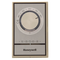 T498B1512 | ELECTRIC HEAT THERMOSTAT SPST, BIMETAL SNAP ACTING SWITCH, BRUSH GOLD, DEG F. | Resideo