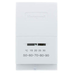 Resideo T822L1000 VERTICAL COOL ONLY MECHANICAL THERMOSTAT. TERMINALS: R, Y. NO SYSTEM SWITCH. NO FAN SWITCH. SCALE: 50-90F AND 10-30C. | Blackhawk Supply