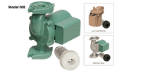 008-BC6-IFC | Circulator Pump | Bronze | 1/25 HP | 115V | Single Phase | 0.84A | 3250 RPM | Flanged | 12.5 GPM | 15ft Max Head | 125 PSI Max Press. | Integral Flow Check | Series 008 | Taco