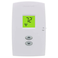 Resideo TH1100DV1000 PRO 1000 VERTICAL NON-PROGRAMMABLE DIGITAL THERMOSTATS, BACKLIT DISPLAY ,DUAL POWERED (24VAC AND/OR BATTERY). HEAT ONLY. | Blackhawk Supply