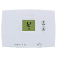 TH1210DH1001 | PRO 1000 HORIZONTAL NON-PROGRAMMABLE DIGITAL THERMOSTATS, BACKLIT DISPLAY, DUAL POWERED (24VAC AND/OR BATTERY). 2 HEAT / 1 COOL HEAT PUMP | Resideo