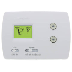 Resideo TH3210D1004 PRO 3000 NON-PROGRAMMABLE DIGITAL THERMOSTATS, BACKLIT DISPLAY, DUAL POWERED (24VAC AND/OR BATTERY). 2 HEAT / 1 COOL HEAT PUMP | Blackhawk Supply