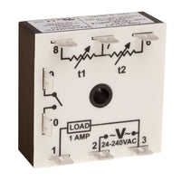 THS-1414A-30R1 | On delay/off delay (switch trigger) | 24 - 240V AC | 1A Normally Open (Solid State) | 0.01 - 1 second | .01 - 1 second | Encapsulated | Analog | 100k (Standard) | 100k (Standard) | Macromatic