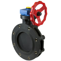 722321L-040C | 4 CPVC TL BUTTERFLY VALVE EPDM W/GEAR OPERATOR SS LUG | (PG:252) Spears
