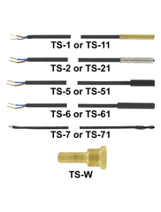 Dwyer TS-6 PTC Sensor | Polyamide Resin Coated Brass Sheath | 5 ft (1.5 m) cable. | Blackhawk Supply