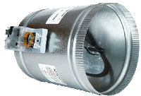 7 URD-15S | 7 URD-15S ROUND MOTORIZED DAMPER 15 SECOND POWER OPEN/POWER CLOSE | EWC Controls