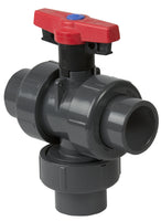 4727L2-007C | 3/4 CPVC TRUE UNION INDUSTRIAL 3 WAY VERTICAL L/2 SPG EPDM | (PG:617) Spears