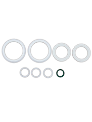 Dwyer VRK-23 Valve repair kit for WE03-2" | includes: 2 PTFE stem packing | 1 PTFE thrust washer | 2 PTFE seats | 1 FKM o-rings | Blackhawk Supply