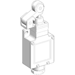 Telemecanique XCKL121H7 Limit switch, Limit switches XC Standard, XCKL, thermoplastic roller lever plunger, 1NC+1 NO, snap, 1/2NPT | Blackhawk Supply