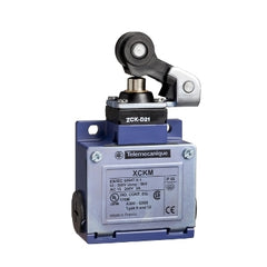 Telemecanique XCKM121H7 Limit switch, Limit switches XC Standard, XCKM, thermoplastic roller lever plunger, 1NC+1 NO, snap, 1/2NPT | Blackhawk Supply