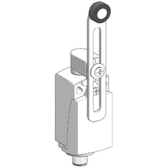 Telemecanique XCKP2145M12 Limit switch, Limit switches XC Standard, XCKP, thermoplastic plastic roller lever var.length, 1NC+1 NO, snap, M12 | Blackhawk Supply