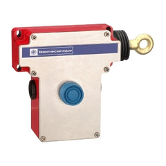 Telemecanique XY2CE1A270H7 Latching emergency stop rope pull switch, Telemecanique rope pull switches XY2C, e XY2CE, RH side -2NC, booted pushbutton | Blackhawk Supply