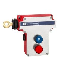 Telemecanique XY2CE2A196H7 Latching emergency stop rope pull switch, Telemecanique rope pull switches XY2C, cable 300 VAC 10amp XY2CE+options | Blackhawk Supply
