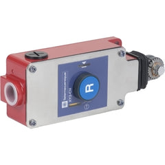 Telemecanique XY2CH13150 Latching emergency stop rope pull switch, Telemecanique rope pull switches XY2C, e XY2CH, 1NC+1 NO, Flush pushbutton | Blackhawk Supply