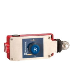 Telemecanique XY2CH13190H7 Latching emergency stop rope pull switch, Telemecanique rope pull switches XY2C, e XY2CH, 2NC+1 NO, flush pushbutton | Blackhawk Supply