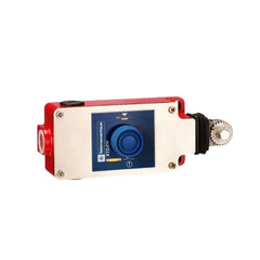 Telemecanique XY2CH13250 Latching emergency stop rope pull switch, Telemecanique rope pull switches XY2C, e XY2CH, 1NC+1 NO, booted pushbutton | Blackhawk Supply