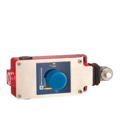 Telemecanique XY2CH13350 Latching emergency stop rope pull switch, Telemecanique rope pull switches XY2C, e XY2CH, 1NC+1 NO, mushroom head pushbutton | Blackhawk Supply