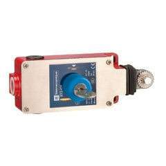 Telemecanique XY2CH13450 Latching emergency stop rope pull switch, Telemecanique rope pull switches XY2C, e XY2CH, 1NC+1 NO, key release pushbutton | Blackhawk Supply