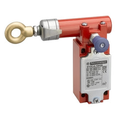 Telemecanique XY2CJL15 Latching emergency stop rope pull switch, Telemecanique rope pull switches XY2C, e XY2CJ, left side, 1NC+1 NO, Pg13.5 | Blackhawk Supply