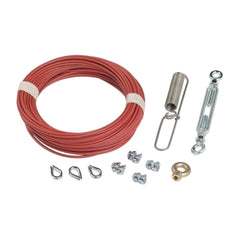 Telemecanique XY2CZ9325 Telemecanique emergency stop rope pull switches XY2C, mounting kit, Ø 3.2 mm, L 25.5 m, for rope pull switch | Blackhawk Supply